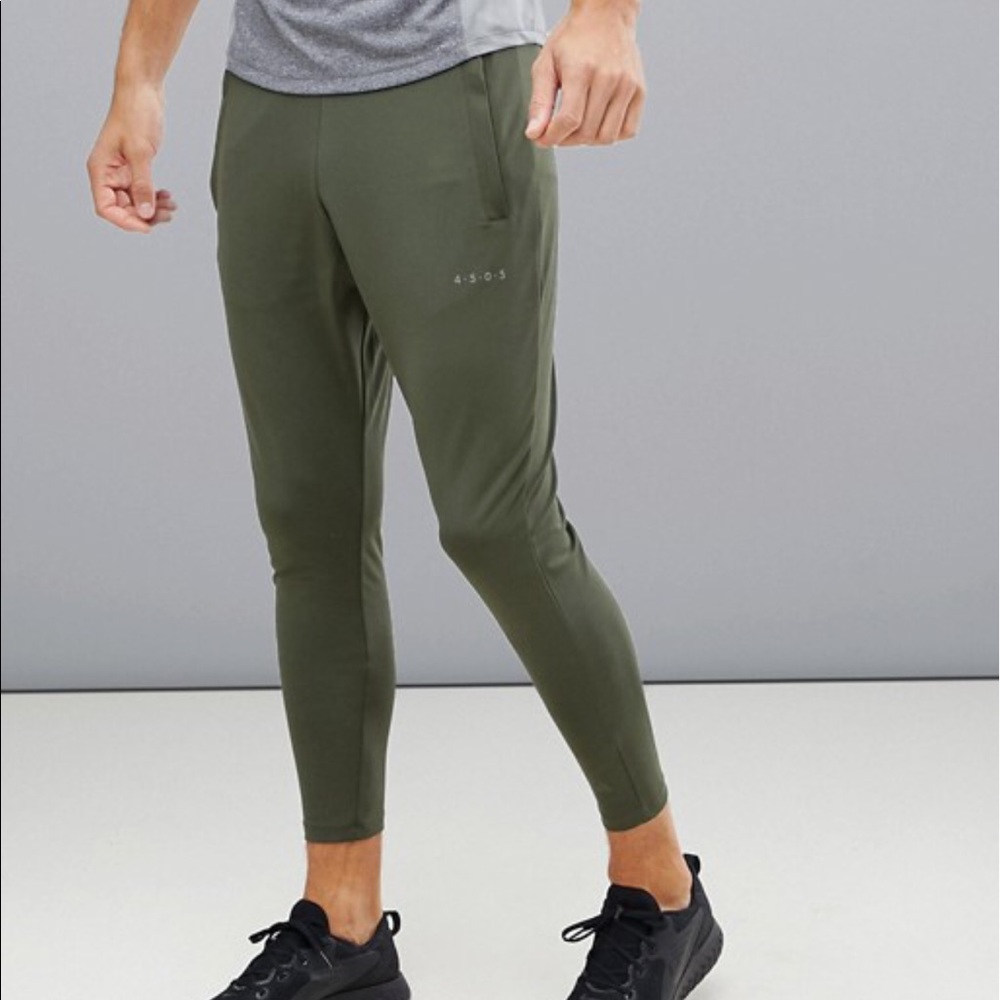 ASOS 4505 super skinny tapered joggers in khaki
